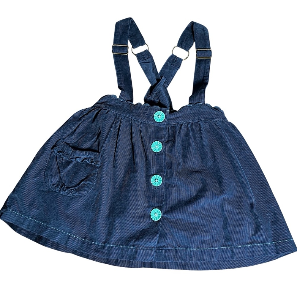 Matilda Jane Wonderment Like A Melody Skirtall Button-Front Navy Corduroy Size 4
